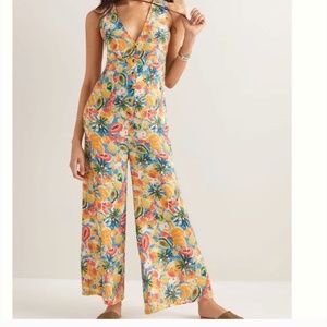 Farm Rio Fruit Medley Boho Peasant Core Art Deco Chic Hipster Hip Farm Jumpsuit